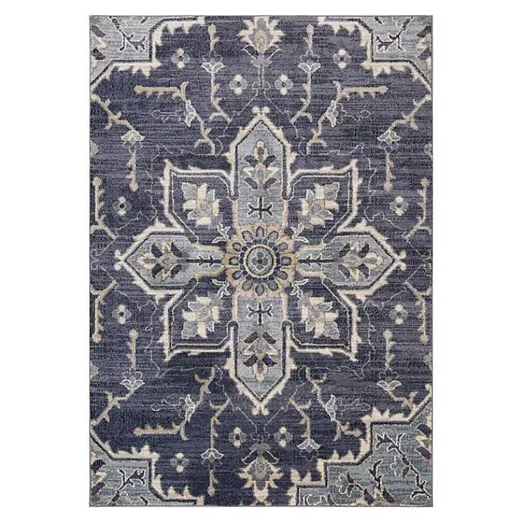 Kirklands Home Jordan Eva Medallion Area Rug, 7x10 Purple Best