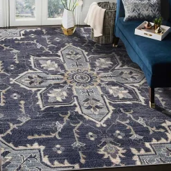 Kirklands Home Jordan Eva Medallion Area Rug, 7x10 Purple Best