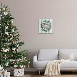 Christmas Art & Wall Decor>Kirklands Home Joy Seashell Wreath Canvas Art Print