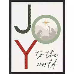 Christmas Art & Wall Decor>Kirklands Home Joy to the World Nativity Wall Plaque
