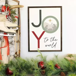 Christmas Art & Wall Decor>Kirklands Home Joy to the World Nativity Wall Plaque