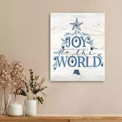 Christmas Art & Wall Decor>Kirklands Home Joy to the World Tree Canvas Print