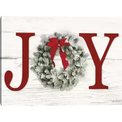 Christmas Art & Wall Decor>Kirklands Home Joy Wreath Canvas Art Print