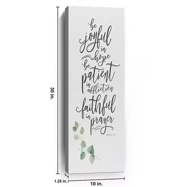 Kirklands Home Joyful in Hope Canvas Art Print White Hot
