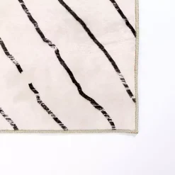 Kirklands Home Julia Black and White Washable Area Rug, 8x10 Hot