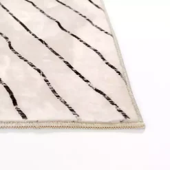 Kirklands Home Julia Black and White Washable Runner, 2x7 Hot
