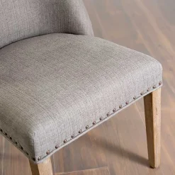 Kirklands Home Julia Upholstered Dining Chair Gray Sale