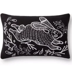 Easter Decorations>Kirklands Home Jumping Bunny Embroidered Easter Throw Pillow