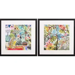 Kirklands Home Jungle Cat Landscape Framed Art Prints, Set of 2 Multi Sale
