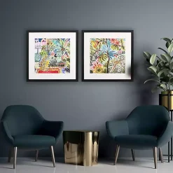 Kirklands Home Jungle Cat Landscape Framed Art Prints, Set of 2 Multi Sale