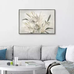 Kirklands Home Juno Framed Canvas Art Print Tan New