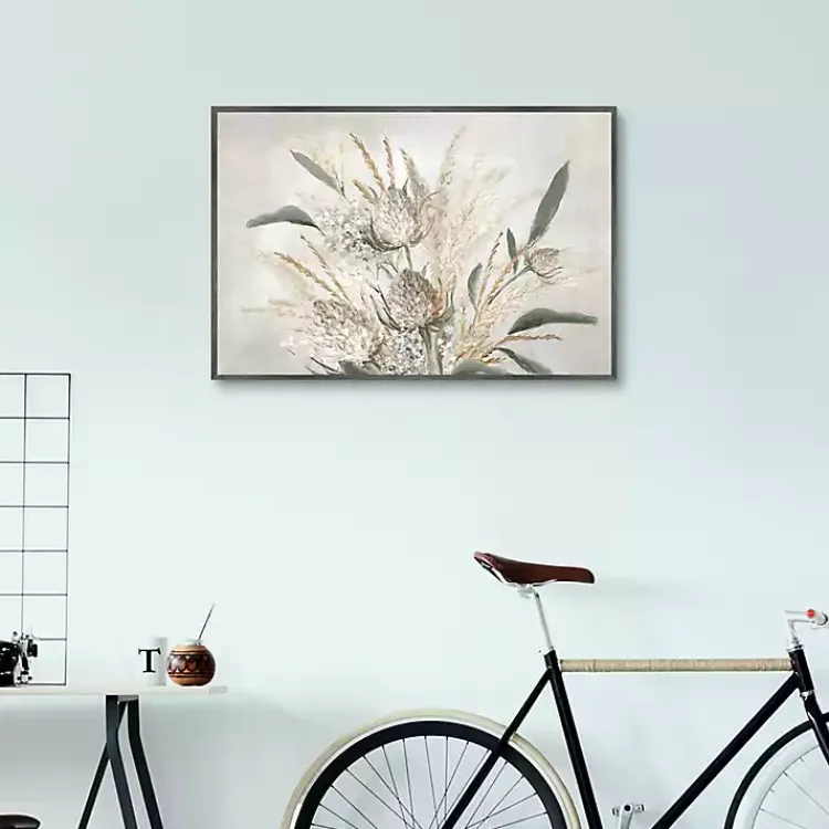 Kirklands Home Juno Framed Canvas Art Print Tan New
