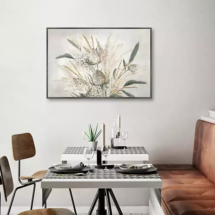 Kirklands Home Juno Framed Canvas Art Print Tan New