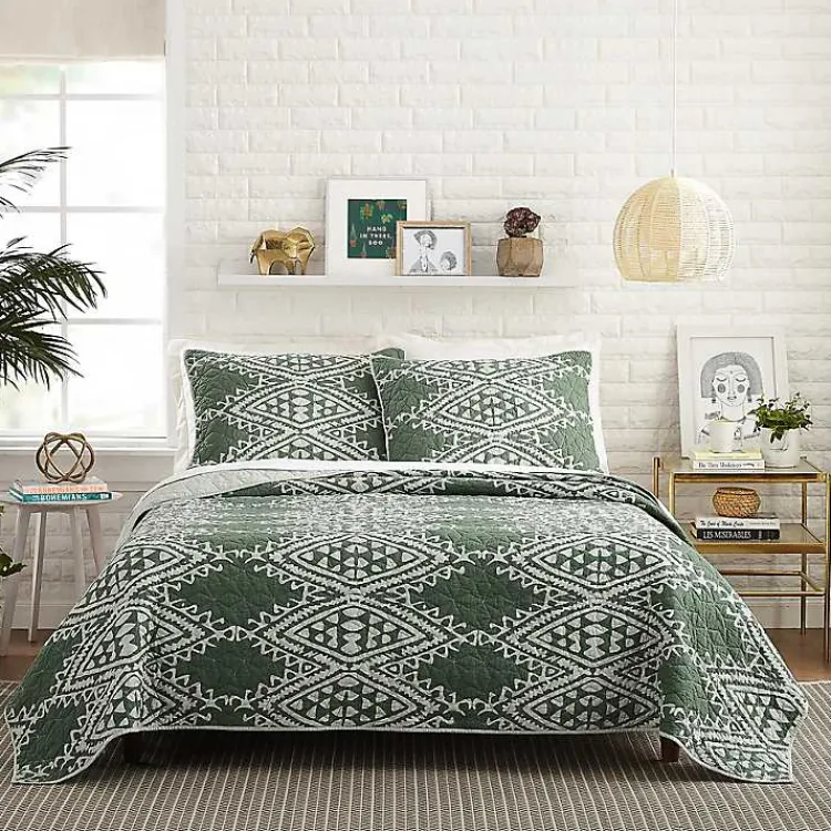 Kirklands Home Justina Blakeney Aisha Queen Quilt Set Green Online