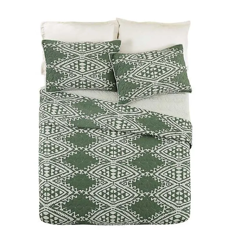 Kirklands Home Justina Blakeney Aisha Queen Quilt Set Green Online