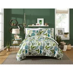 Kirklands Home Justina Blakeney Green Jardin King Duvet Set Clearance