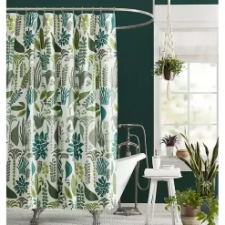 Kirklands Home Justina Blakeney Green Jardin Shower Curtain Hot