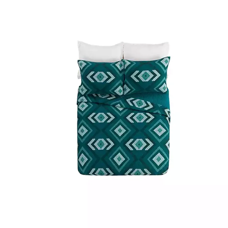 Kirklands Home Justina Blakeney Midway 3-pc. Full/Queen Quilt Set Blue Hot