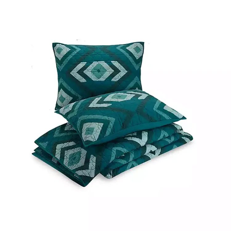Kirklands Home Justina Blakeney Midway 3-pc. Full/Queen Quilt Set Blue Hot