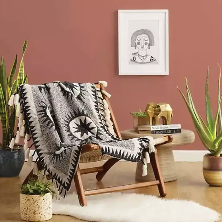 Blankets & Throws>Kirklands Home Justina Blakeney Sun Medallion and Dots Throw
