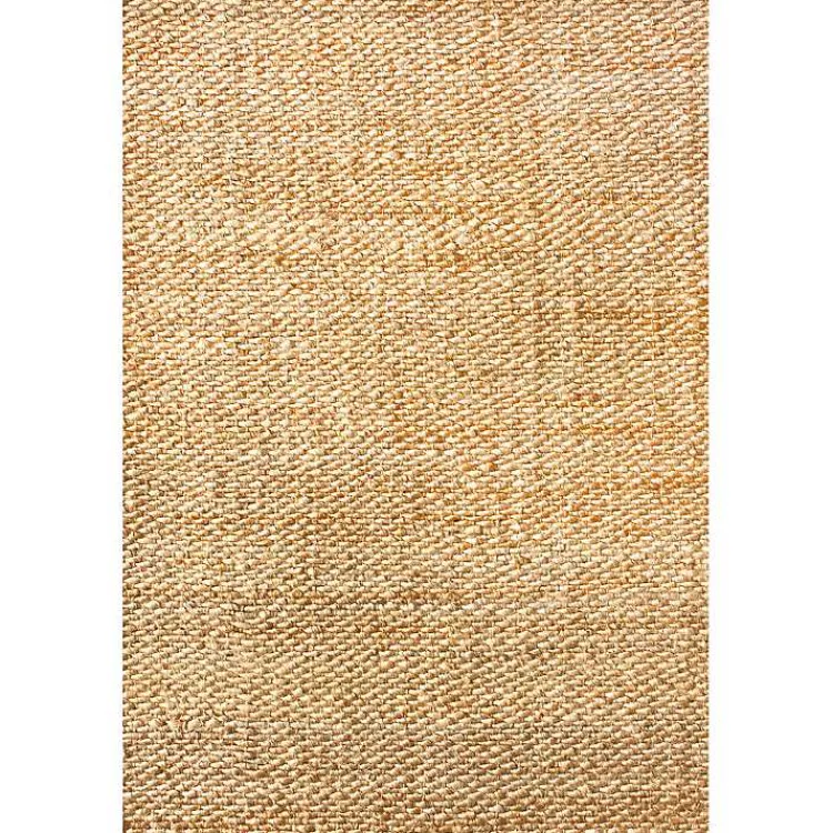 Kirklands Home Jute Hand Woven Halsey Area Rug, 4x6 Tan New