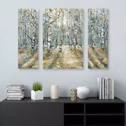 Kirklands Home Kaleidoscope Trees Canvas Art Prints, Set of 3