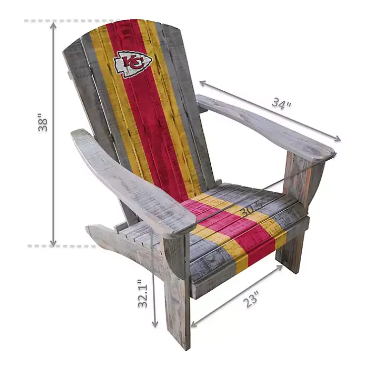 Kirklands Home Kansas City Chiefs Adirondack Outdoor Chair Brown