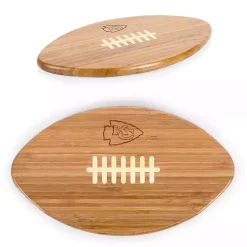 Kirklands Home Kansas City Chiefs Bamboo Football Cutting Board Tan Outlet