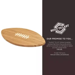 Kirklands Home Kansas City Chiefs Bamboo Football Cutting Board Tan Outlet