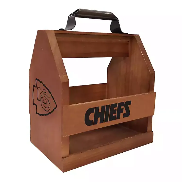 Kirklands Home Kansas City Chiefs Wooden Condiment Caddy Outlet