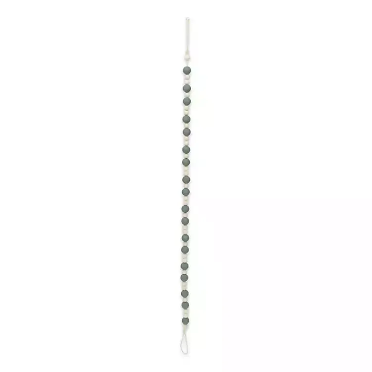 Decorative Accents>Kirklands Home Kara Beaded Wood Decorative Garland Blue