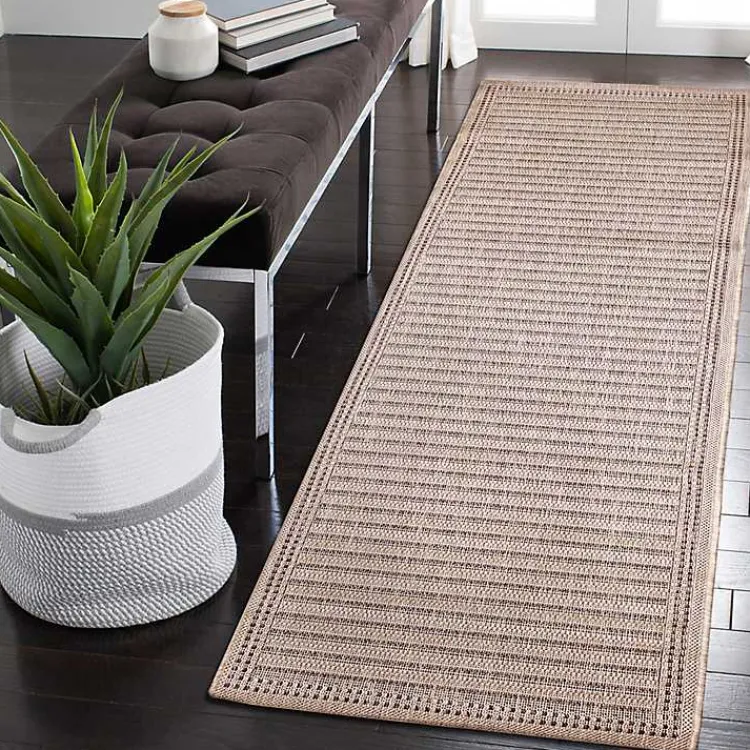 Kirklands Home Kaya Natural Gradient Indoor/Outdoor Runner, 2x7 Tan New