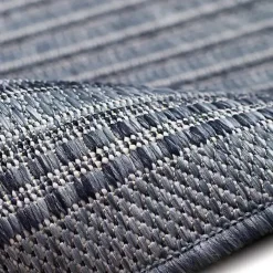 Kirklands Home Kaya Navy Gradient Indoor/Outdoor Area Rug, 6x9 Blue Hot