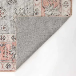 Kirklands Home Kelly Traditional Washable Area Rug, 5x8 Red Discount