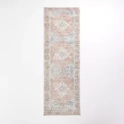 Kirklands Home Kelly Traditional Washable Runner, 2x7 Red Outlet