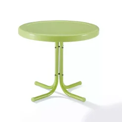 Kirklands Home Key Lime Retro Metal Outdoor Side Table Green Outlet