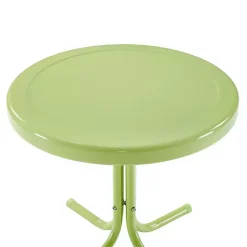 Kirklands Home Key Lime Retro Metal Outdoor Side Table Green Outlet
