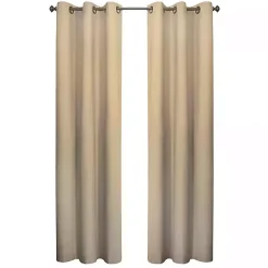 Kirklands Home Khaki Room Darkening Curtain Panel Set, 54 in. Tan
