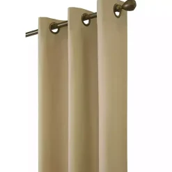 Kirklands Home Khaki Room Darkening Curtain Panel Set, 54 in. Tan