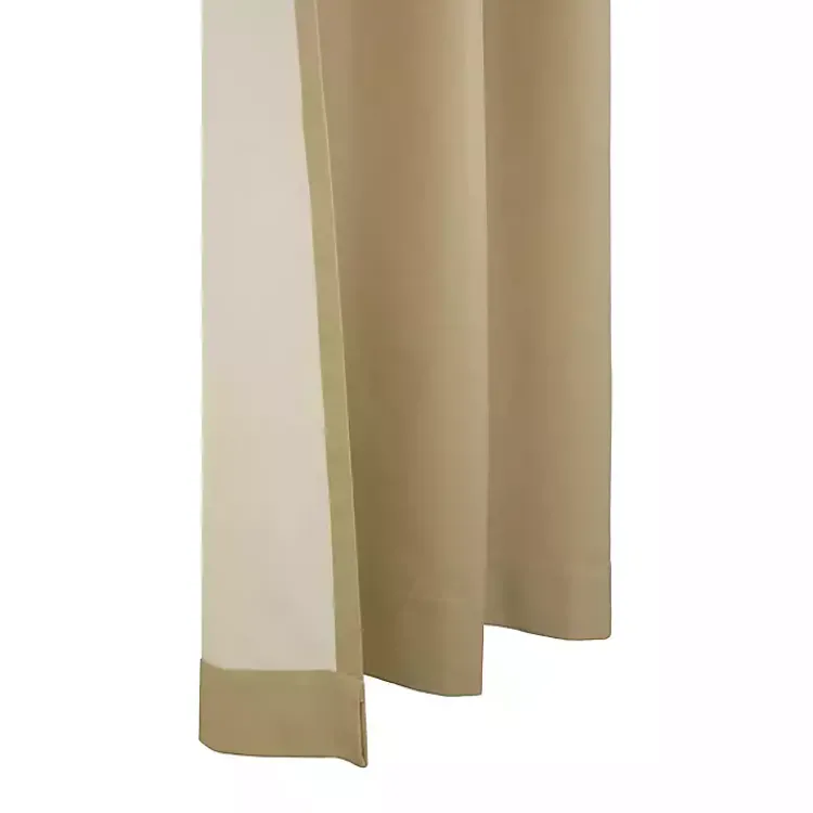 Kirklands Home Khaki Room Darkening Curtain Panel Set, 54 in. Tan