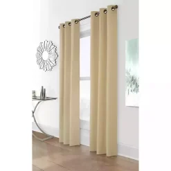 Kirklands Home Khaki Room Darkening Curtain Panel Set, 84 in. Tan Hot