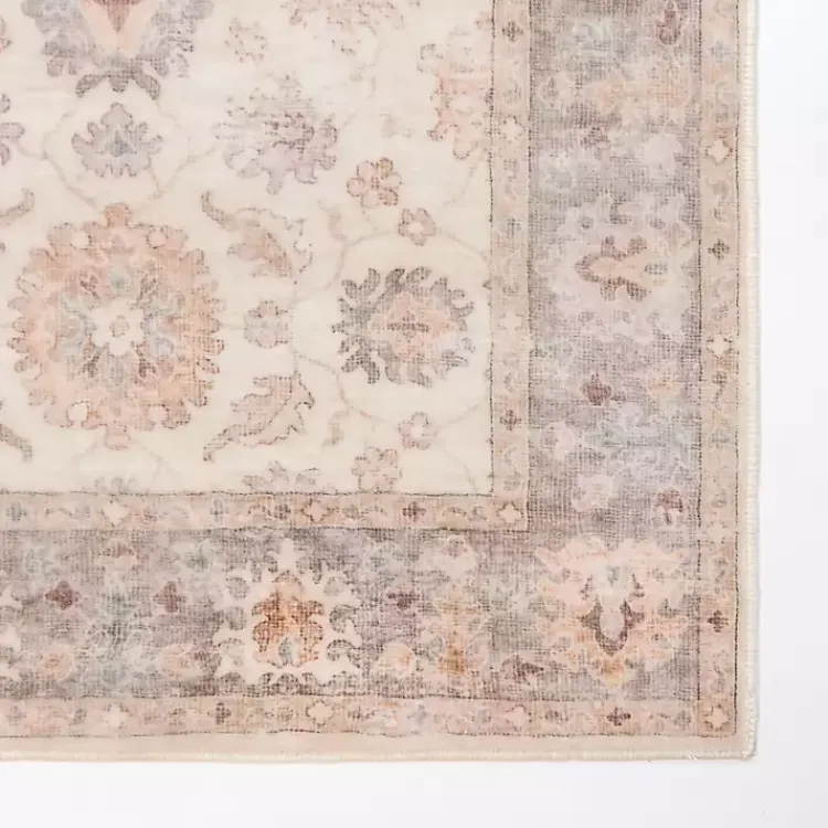 Kirklands Home Kira Traditional Washable Runner, 2x7 Ivory Best