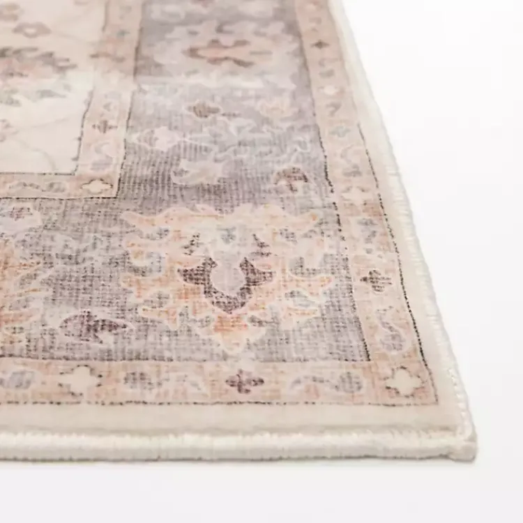 Kirklands Home Kira Traditional Washable Runner, 2x7 Ivory Best