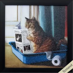 Kirklands Home Kitty Throne Framed Art Print Discount