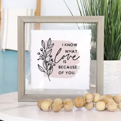 Kirklands Home Know What Love Is Framed Wall Plaque Clearance