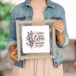 Kirklands Home Know What Love Is Framed Wall Plaque Clearance