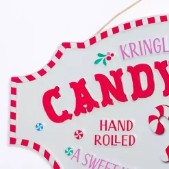 Christmas Art & Wall Decor>Kirklands Home Kringle Candy Co Christmas Wall Plaque