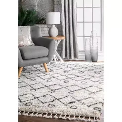 Kirklands Home Kristi Shag Transitional Area Rug, 5x7 New