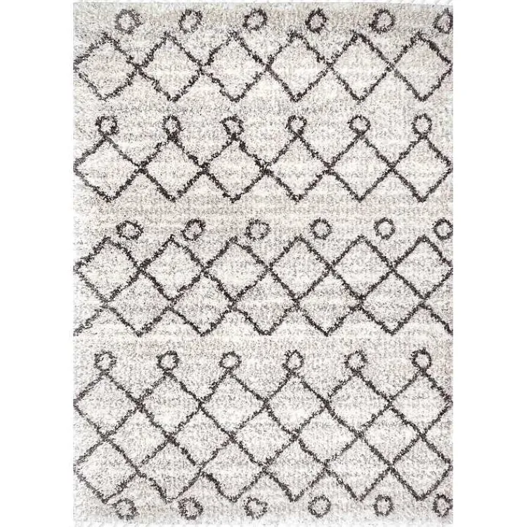 Kirklands Home Kristi Shag Transitional Area Rug, 5x7 New