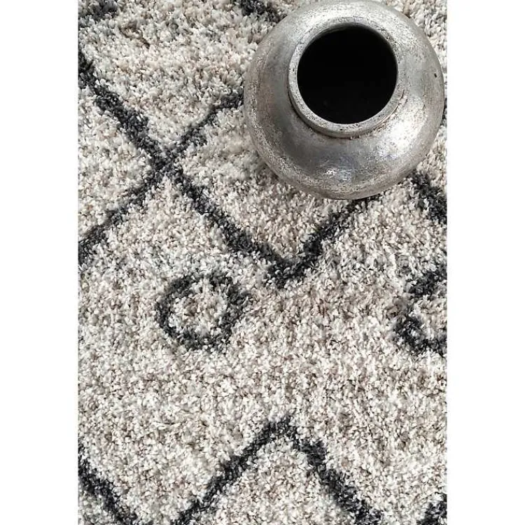 Kirklands Home Kristi Shag Transitional Area Rug, 5x7 New